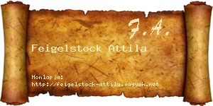Feigelstock Attila névjegykártya